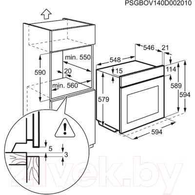 Электрический духовой шкаф Electrolux EOB95551AK