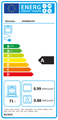 Электрический духовой шкаф Electrolux EOA95651AV