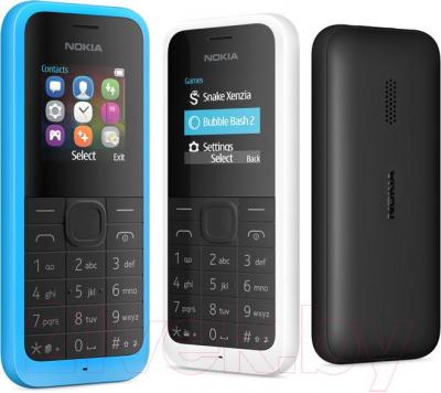 Мобильный телефон Nokia 105 Dual (голубой) - общий вид