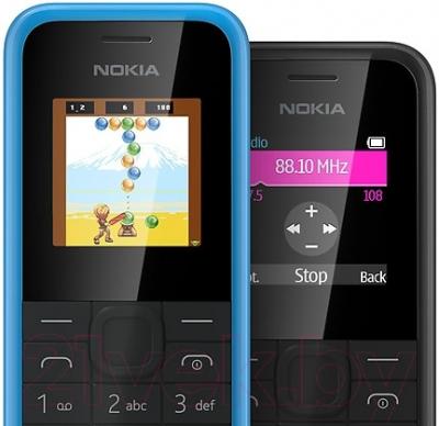 Мобильный телефон Nokia 105 Dual (голубой)