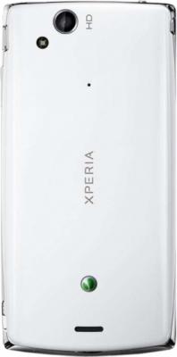 Смартфон Sony Xperia arc S (LT18i) White - задняя панель