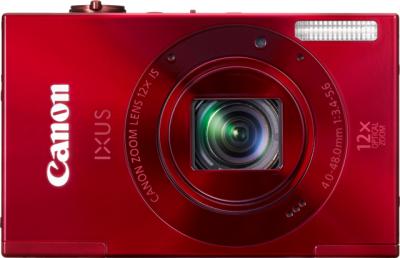 Компактный фотоаппарат Canon IXUS 500 HS Red - вид спереди