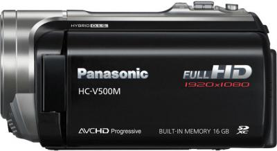 Видеокамера Panasonic HC-V500M (HC-V500MEE-K) - вид сбоку