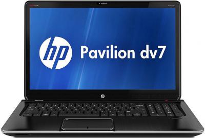 Ноутбук HP Pavilion dv7-7163er (B3Q55EA) - фронтальный вид