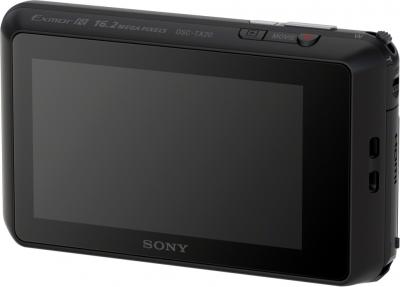 Компактный фотоаппарат Sony DSC-TX20 Black - вид сзади