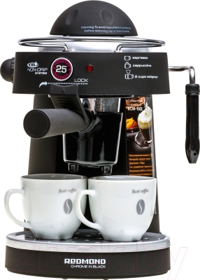Кофеварка эспрессо Redmond RCM-1502 - чашки в комплект поставки не входят