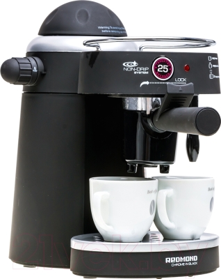 Кофеварка эспрессо Redmond RCM-1502 - чашки в комплект поставки не входят