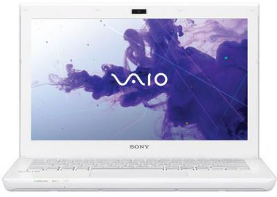 Ноутбук Sony VAIO SV-S1312E3R/W - фронтальный вид