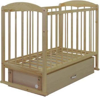 Детская кроватка СКВ 122005 (береза) - общий вид