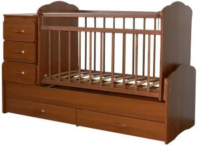 Детская кровать-трансформер СКВ 930037 (Орех) - общий вид