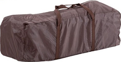 Кровать-манеж KinderKraft Jolly KKJBRAZ (коричневый) - манеж в сложенном виде в сумке-переноске