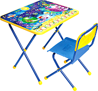 Комплект мебели с детским столом Ника КП/8 Математика в космосе - 