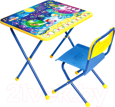 Комплект мебели с детским столом Ника КП/8 Математика в космосе