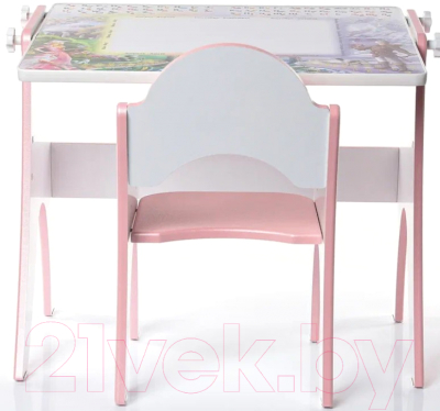Комплект мебели с детским столом Tech Kids Зима-лето 14-317 (розовый)