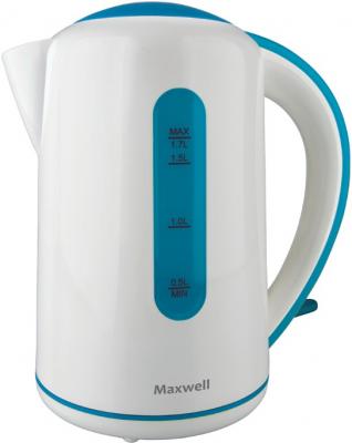Электрочайник Maxwell MW-1028 (бело-синий) - общий вид