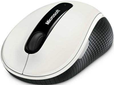 Мышь Microsoft Wireless Mobile Mouse 4000 White - общий вид