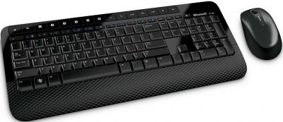 Клавиатура+мышь Microsoft Wireless Desktop 2000 / M7J-00012 (черный) - общий вид