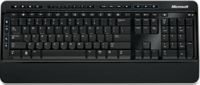 Клавиатура+мышь Microsoft Wireless Desktop 2000 / M7J-00012 (черный) - вид клавиатуры