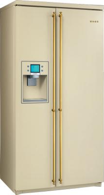 Холодильник с морозильником Smeg SBS800P9 - общий вид