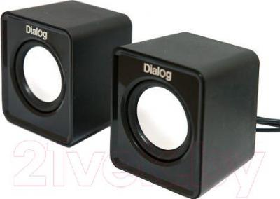 Мультимедиа акустика Dialog Colibri AC-02UP (черный) - общий вид