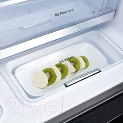 Холодильник с морозильником LG GR-D24FBGLB