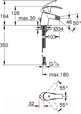 Смеситель GROHE Eurosmart 32927002