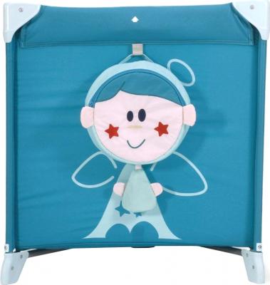 Кровать-манеж Chicco Easy Sleep (Light Blue) - вид спереди + сумка для пижамы