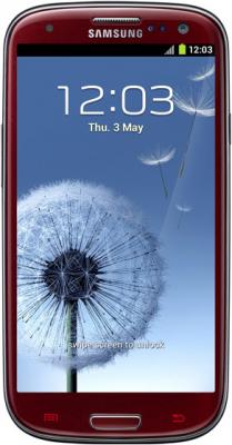 Смартфон Samsung Galaxy S III / I9300 (красный) - общий вид