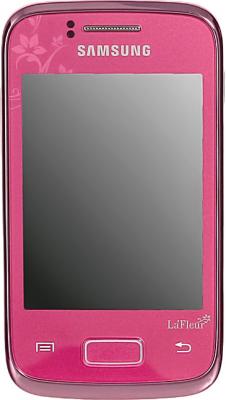 Смартфон Samsung Galaxy Y Duos / S6102 (розовый) - общий вид