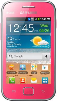 Смартфон Samsung Galaxy Ace Duos / S6802 (розовый) - общий вид