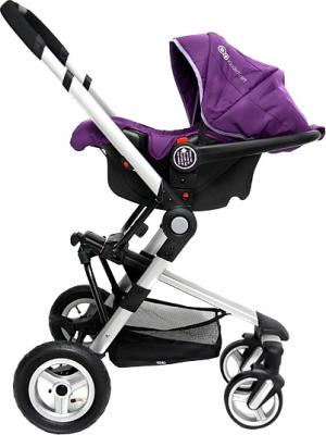 Детская универсальная коляска KinderKraft Kraft 5 Violet - вид сбоку