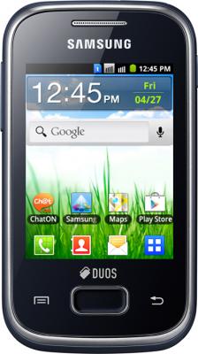 Смартфон Samsung S5302 Galaxy Pocket Duos Black (GT-S5302 ZKASER) - общий вид