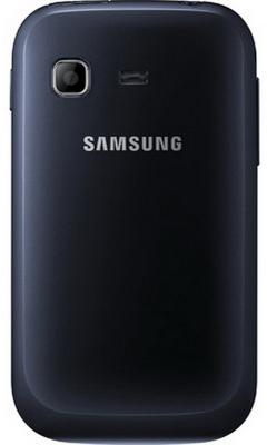 Смартфон Samsung S5302 Galaxy Pocket Duos Black (GT-S5302 ZKASER) - задняя панель