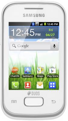 Смартфон Samsung S5302 Galaxy Pocket Duos White (GT-S5302 ZWASER) - общий вид