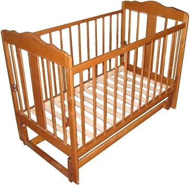 Детская кроватка Лескоммебель Лиза H8-6/4см (Натуральный цвет) - общий вид