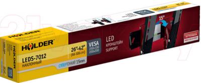 Кронштейн для телевизора Holder LEDS-7012 (черный глянец) - упаковка