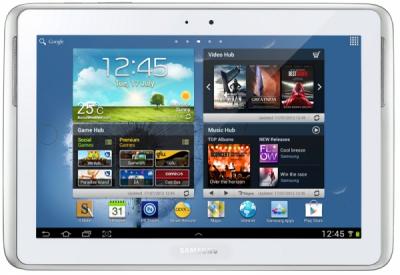 Планшет Samsung Galaxy Note 10.1 16GB 3G Pearl White (GT-N8000ZWASER) - фронтальный вид