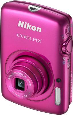 Компактный фотоаппарат Nikon Coolpix S01 Pink - общий вид