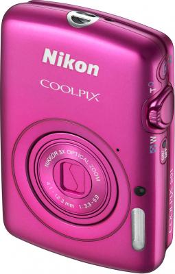 Компактный фотоаппарат Nikon Coolpix S01 Pink - общий вид