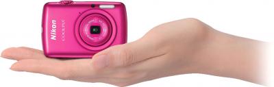 Компактный фотоаппарат Nikon Coolpix S01 Pink - общий вид