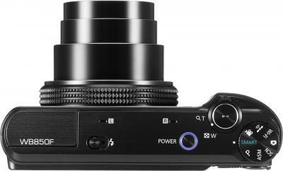 Компактный фотоаппарат Samsung WB850F (EC-WB850FBPBRU) Black - вид сверху