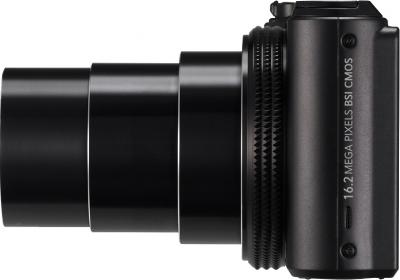Компактный фотоаппарат Samsung WB850F (EC-WB850FBPBRU) Black - боковой вид