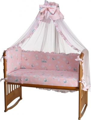 Комплект постельный для малышей Perina Роза Р7-01.3 (Зайки розовый) - общий вид