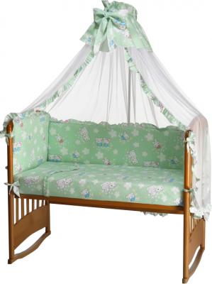 Комплект постельный для малышей Perina Роза Р7-01.1 (Зайки салатовый) - общий вид