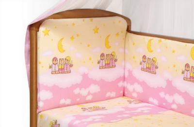 Комплект постельный для малышей Perina Аманда А7-02.3 (Ночка розовый) - общий вид