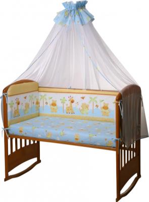 Комплект постельный для малышей Perina Ева Е7-03.4 (Бегемотики голубой) - общий вид