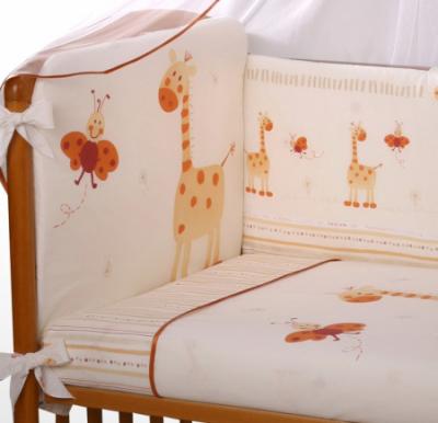 Комплект постельный для малышей Perina Кроха К6-01.2 (Жирафики) - общий вид