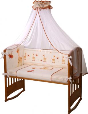 Комплект постельный для малышей Perina Кроха К6-01.2 (Жирафики) - балдахин в комплект не входит