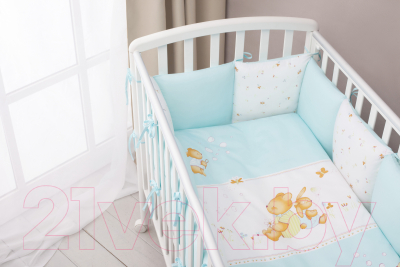 Комплект постельный для малышей Perina Фея / Ф6-01.4 (лето голубой)