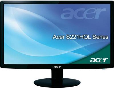 Монитор Acer S221HQLDBD(ET.WS1HE.D02) - фронтальный вид